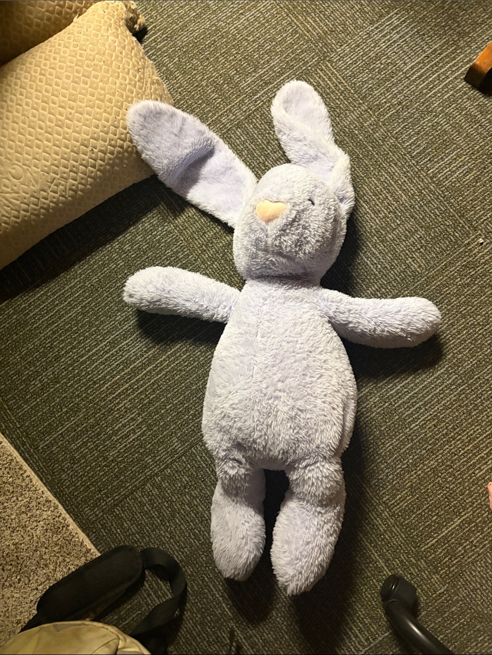 Plush Lavender Bunny Stuffed Animal - Soft Cuddly Toy